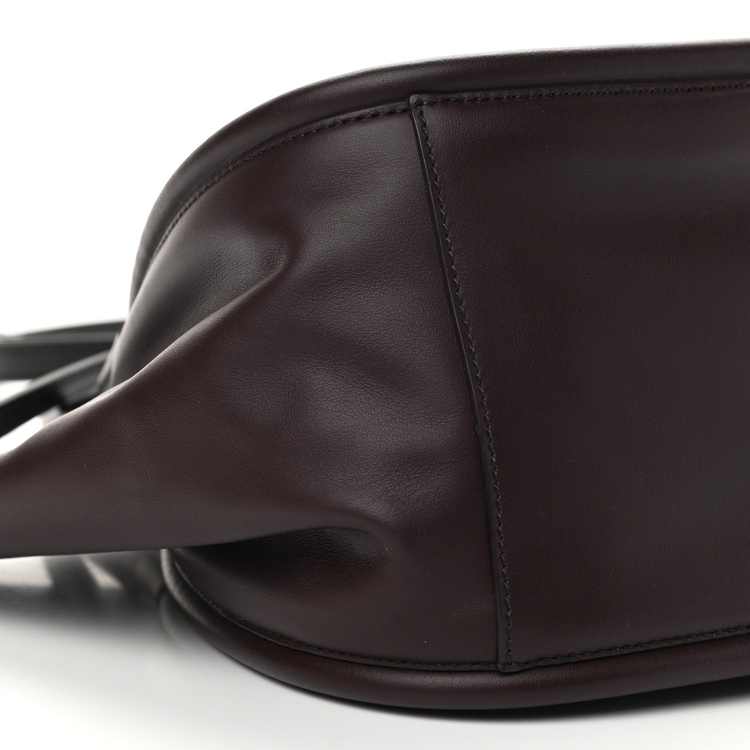Proenza Schouler Calfskin Small Ruched Tote Chocolate Plum 5 of 13