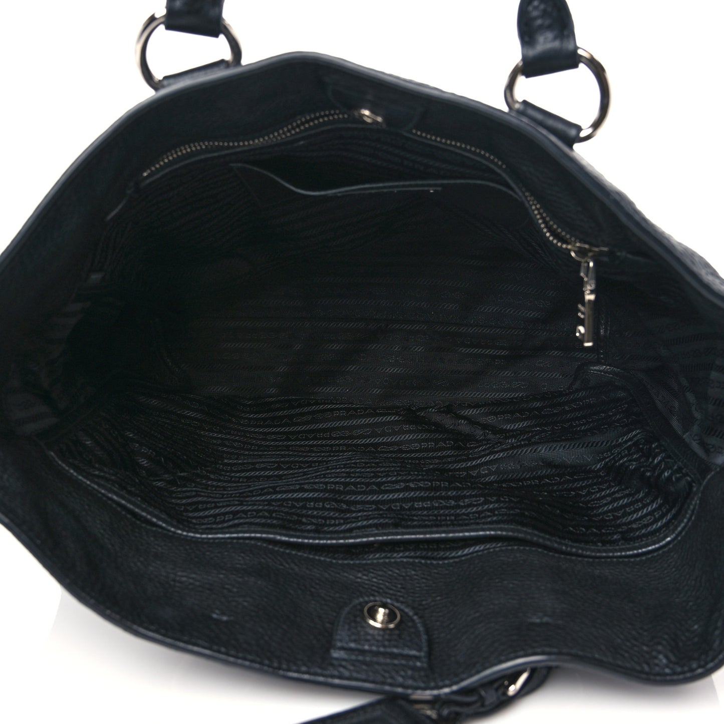Vitello Daino Tote Black