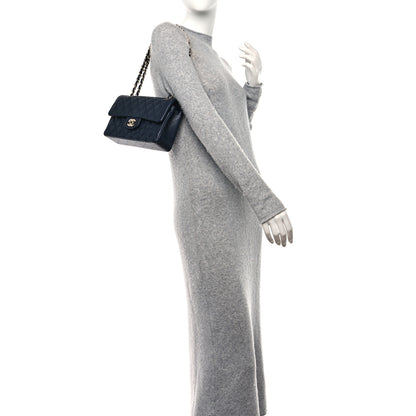 Chanel Lambskin Quilted Small Double Flap Navy 3 of 11