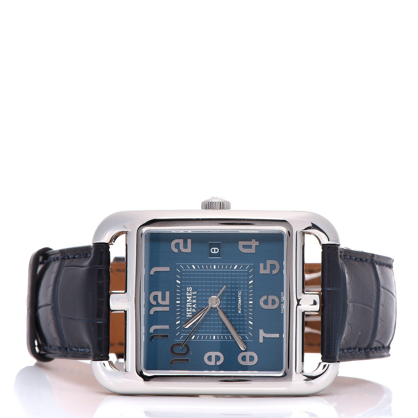 Stainless Steel Alligator 36mm Cape Cod Automatic Watch Bleu Saphir