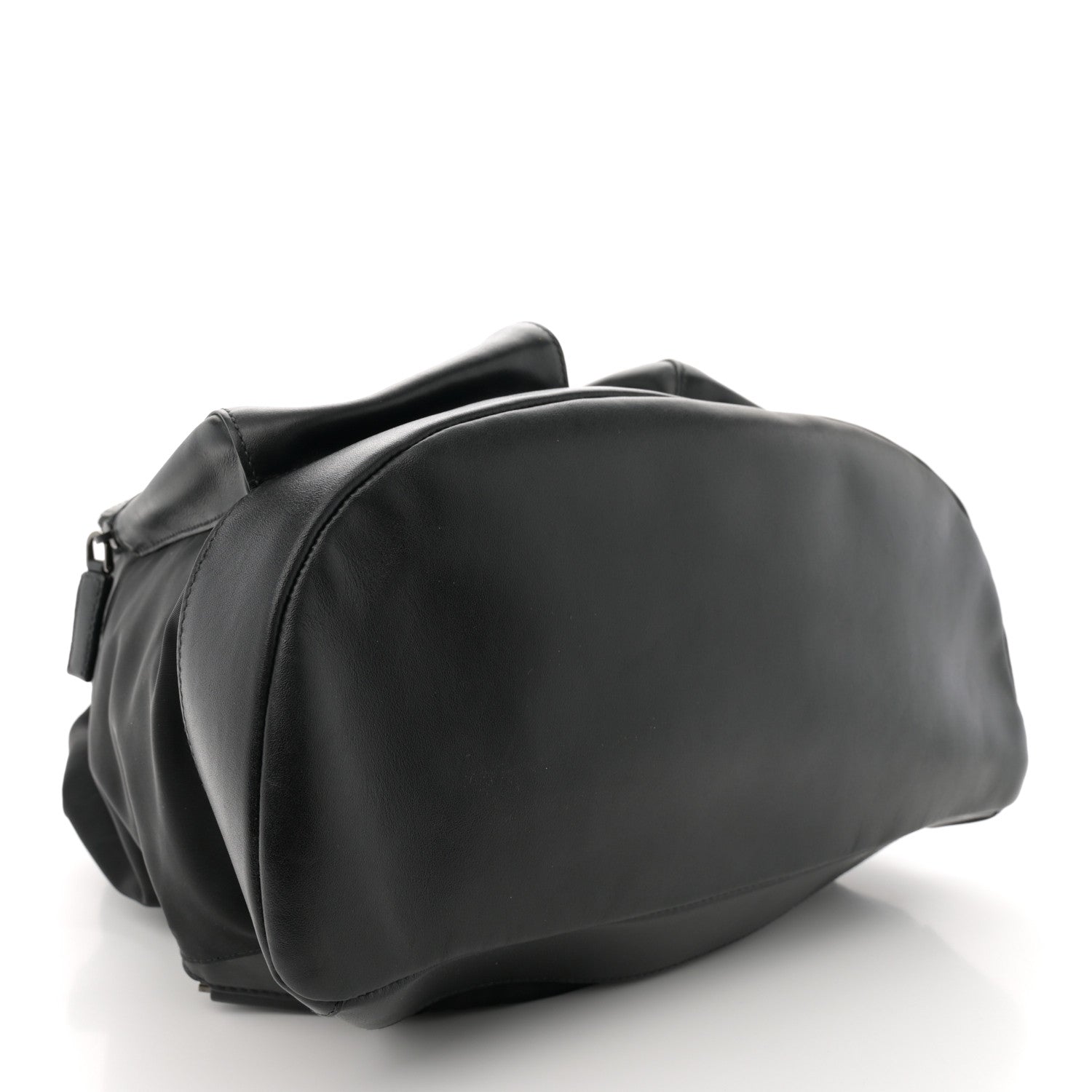 Prada Tessuto Nylon Soft Calfskin Pocket Backpack Black 4 of 11