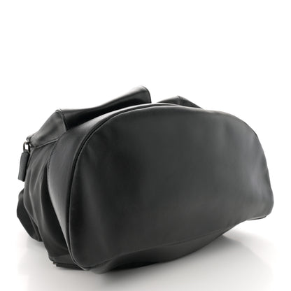 Prada Tessuto Nylon Soft Calfskin Pocket Backpack Black 4 of 11