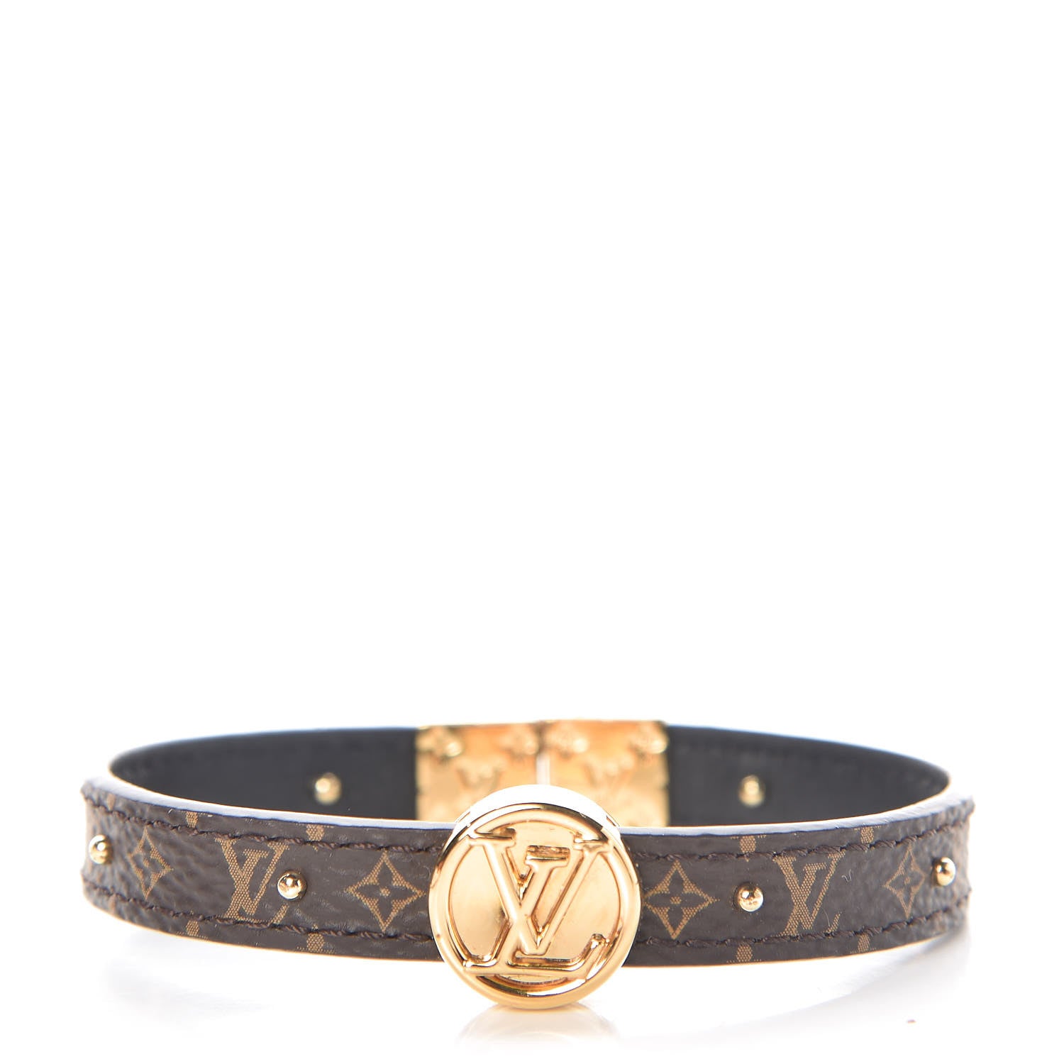 Louis Vuitton Monogram LV Circle Reversible Bracelet Black 1 of 4