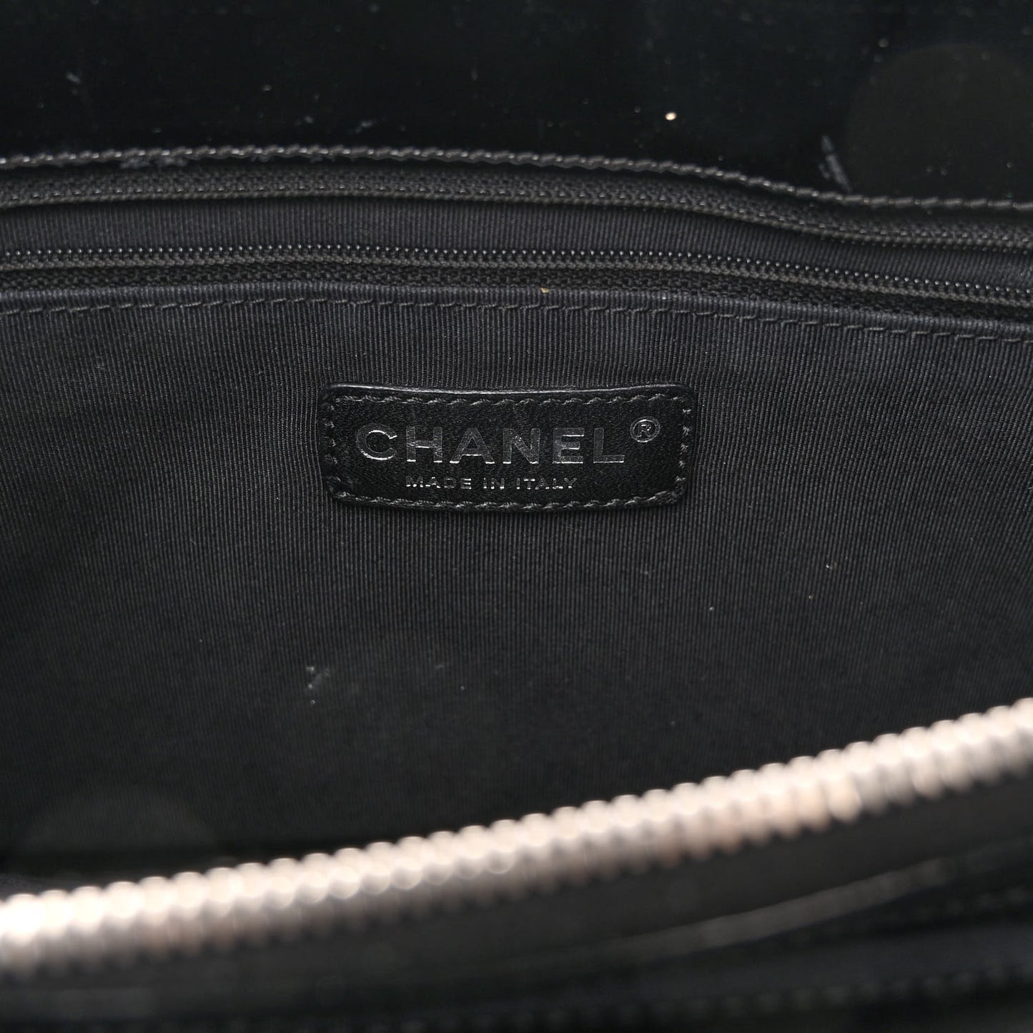 Patent Quilted Grand Shopping Tote GST Black