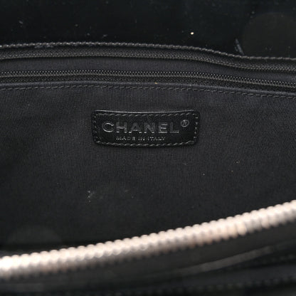 Chanel Patent Quilted Grand Shopping Tote GST Black 7 of 11