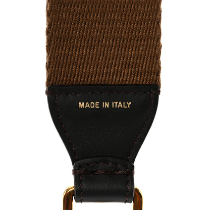 Fendi Ribbon Vitello Seta FF 1974 Adjustable Strap You Fango Marrone Black 6 of 15