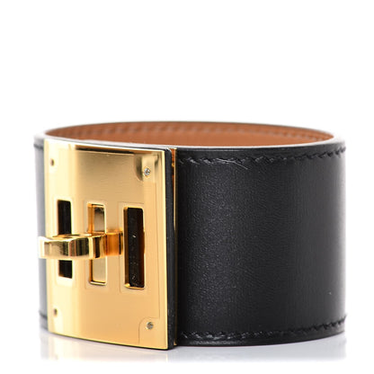 Hermes Chamonix Kelly Dog Bracelet Black 1 of 5