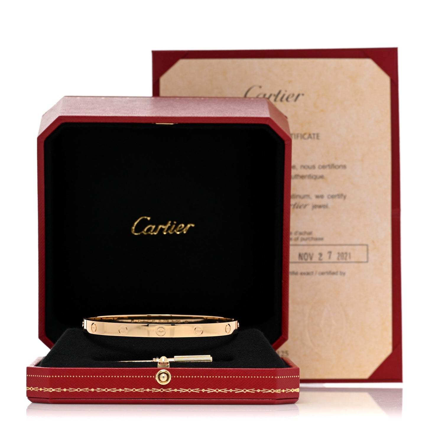 18K Yellow Gold LOVE Bracelet 20