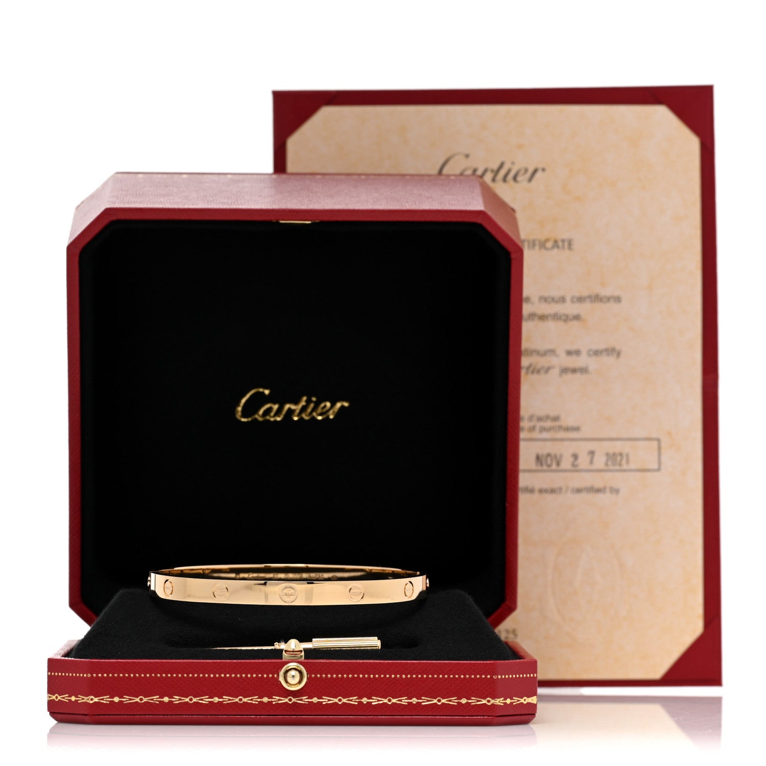 Cartier 18K Yellow Gold LOVE Bracelet 20 5 of 5