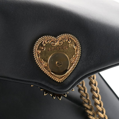 Dolce & Gabbana Lambskin Devotion Shoulder Bag Black 8 of 11