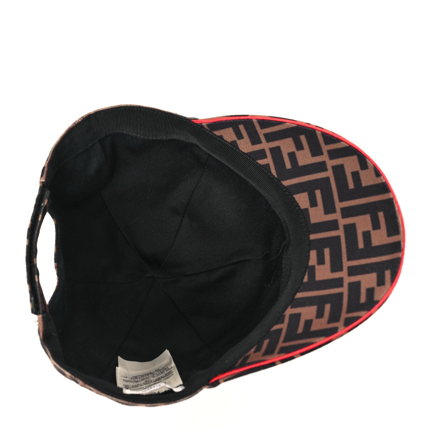 Fendi Canvas FF Reloaded Baseball Hat Tobacco Red 6 of 7