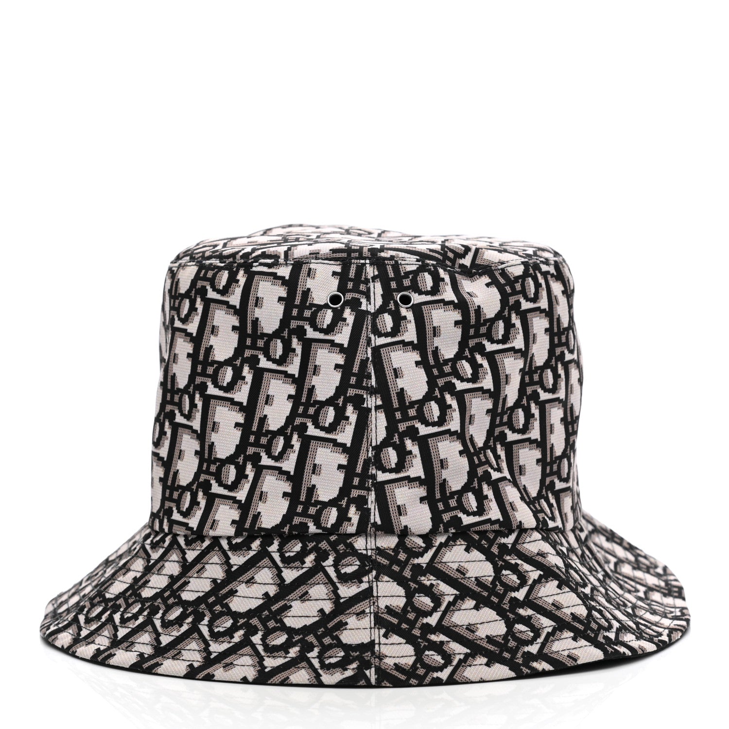 Christian Dior Oblique Reversible Teddy-D Brim Bucket Hat 58 Black 4 of 7