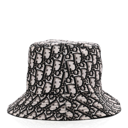 Christian Dior Oblique Reversible Teddy-D Brim Bucket Hat 58 Black 4 of 7