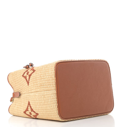 Louis Vuitton Raffia Calfskin Monogram Neonoe MM Tan 4 of 12