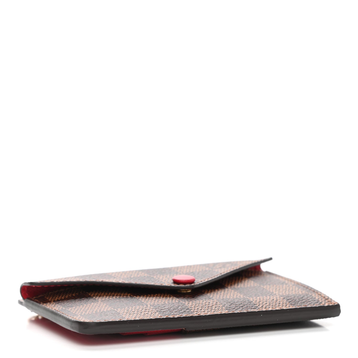 Louis Vuitton Damier Ebene Recto Verso Card Holder Red 4 of 7
