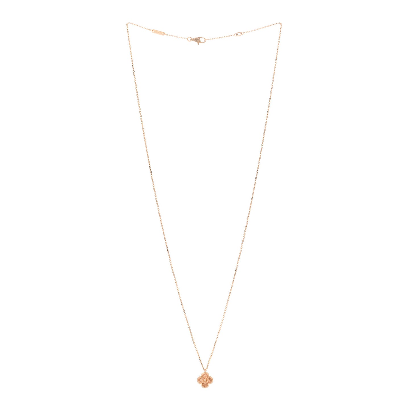 18K Rose Gold Sweet Alhambra Pendant Necklace