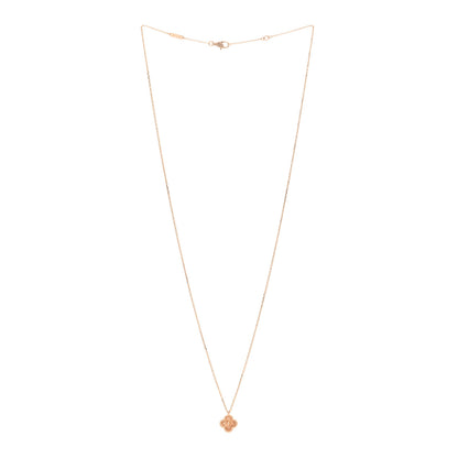 Van Cleef & Arpels 18K Rose Gold Sweet Alhambra Pendant Necklace 3 of 6