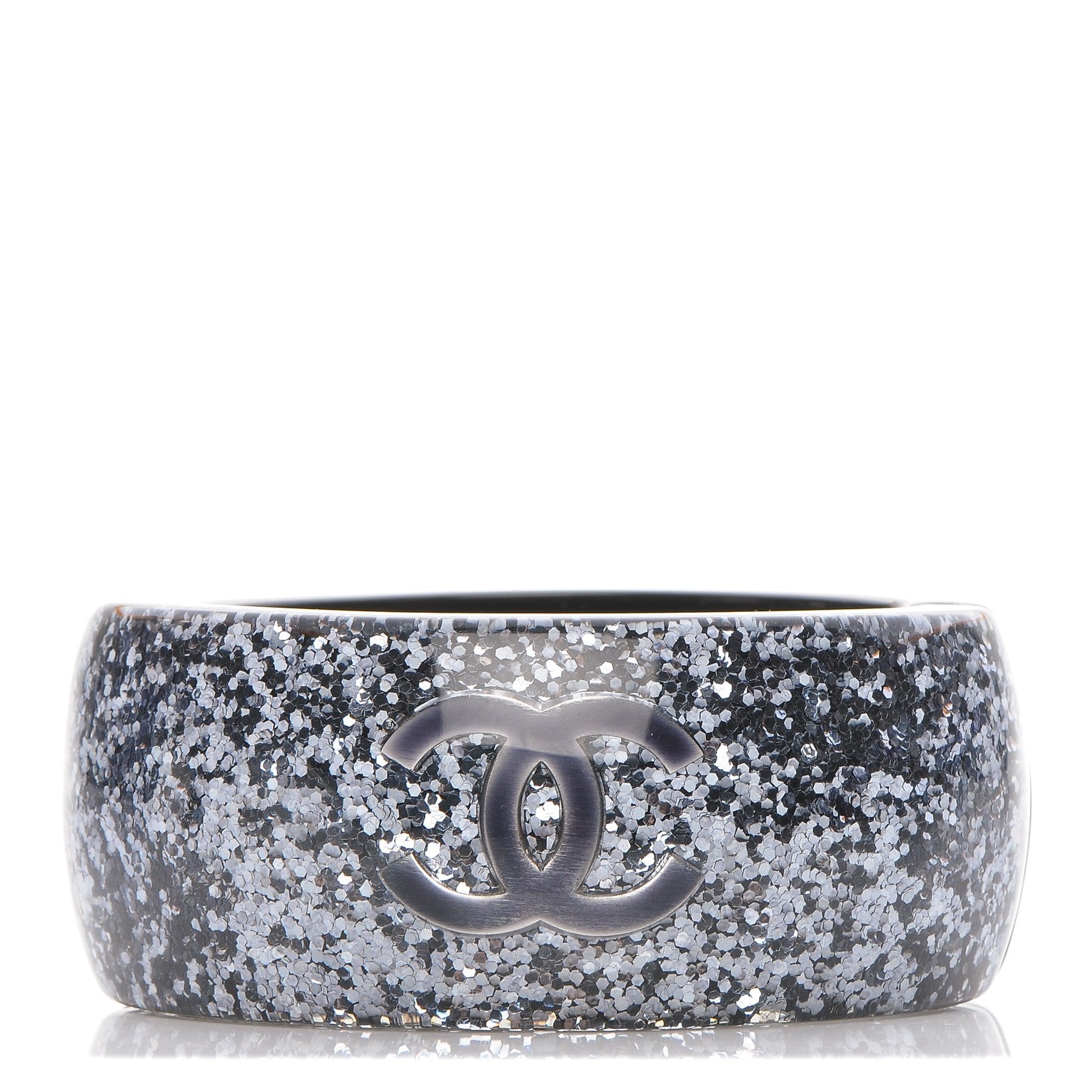 Chanel Resin Glitter CC Bangle 1 of 6