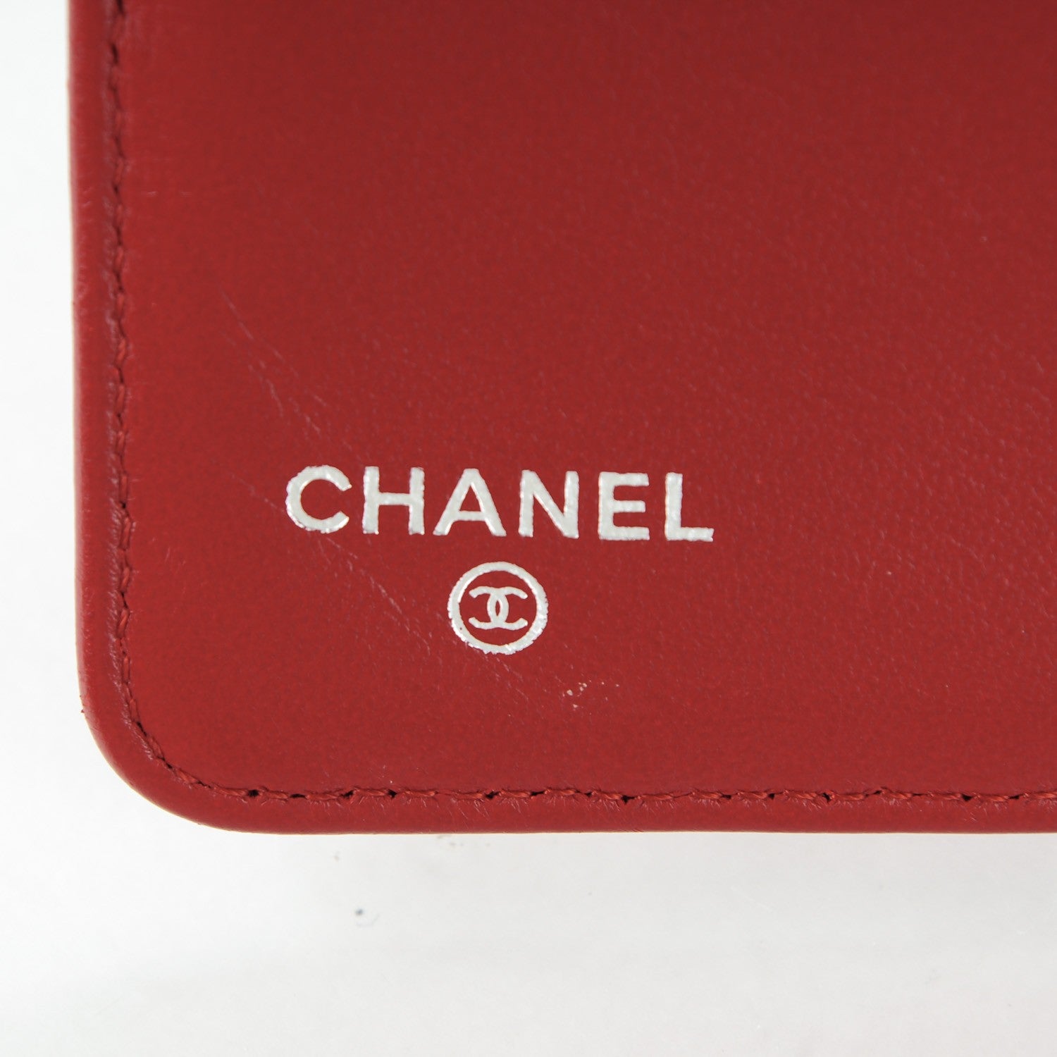 Chanel Lambskin Quilted Zipped Pocket Wallet Red 6 of 8