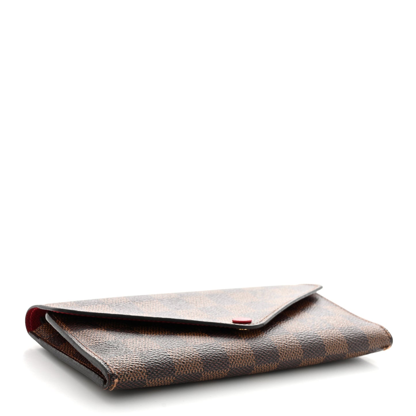 Damier Ebene Josephine Wallet Red