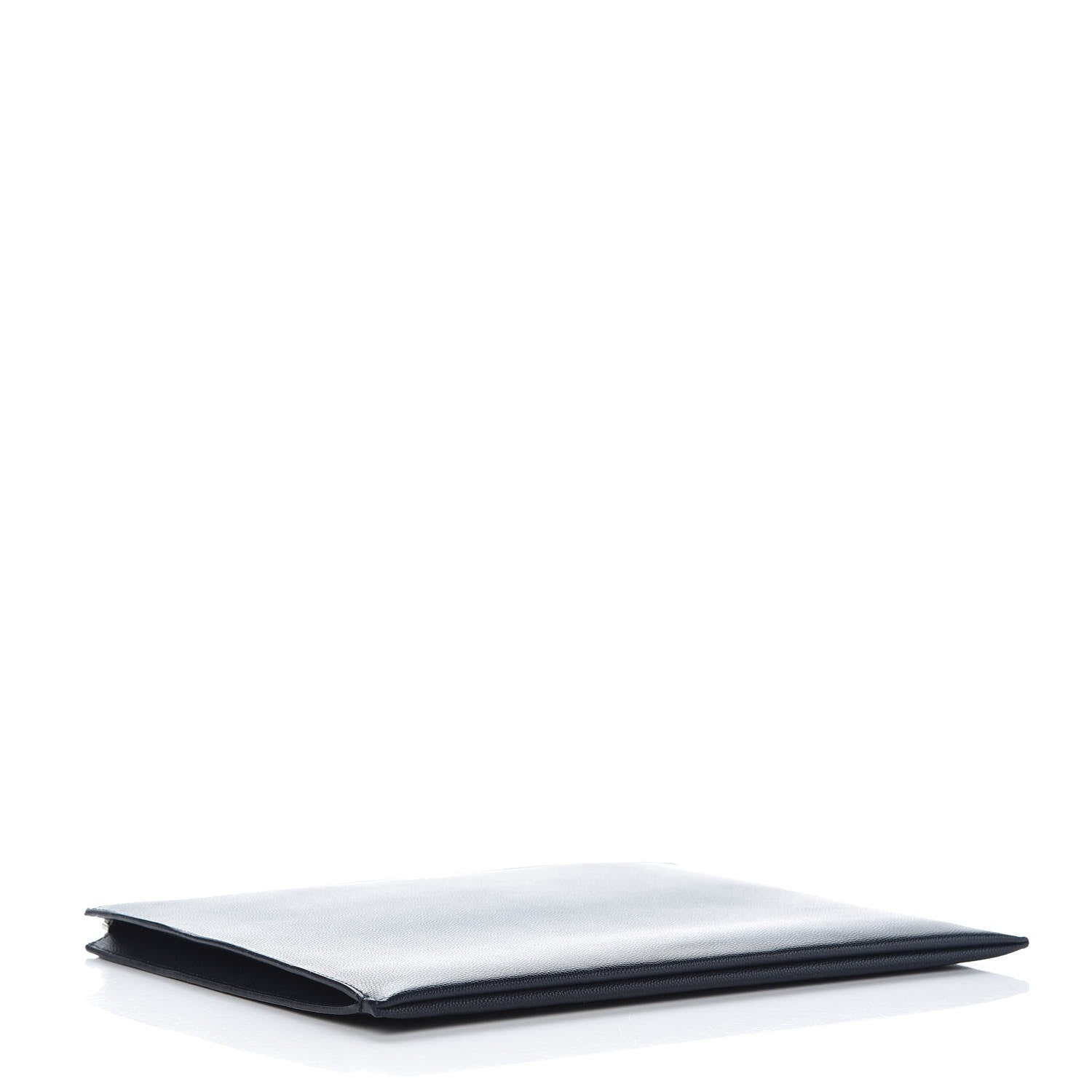 Saint Laurent Grain De Poudre Zipped Tablet Holder Marine 4 of 9