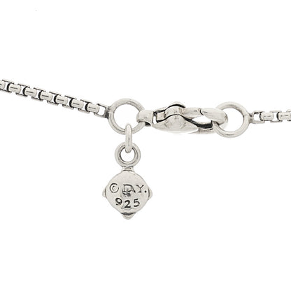David Yurman Sterling Silver Cultured Pearl Diamond 9.5-10mm Pendant Necklace 5 of 5