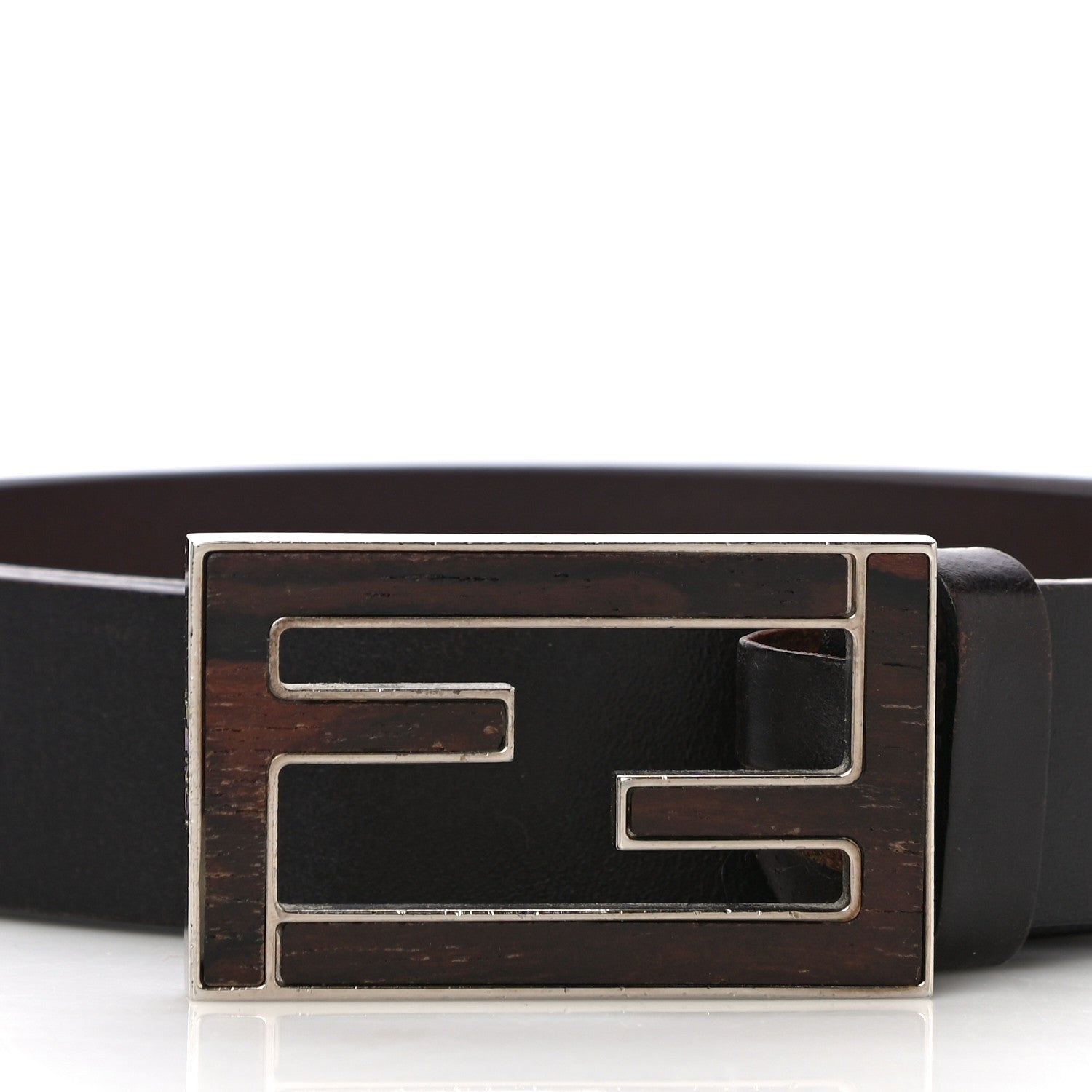 Fendi Calfskin FF Belt 85 34 Black 2 of 11
