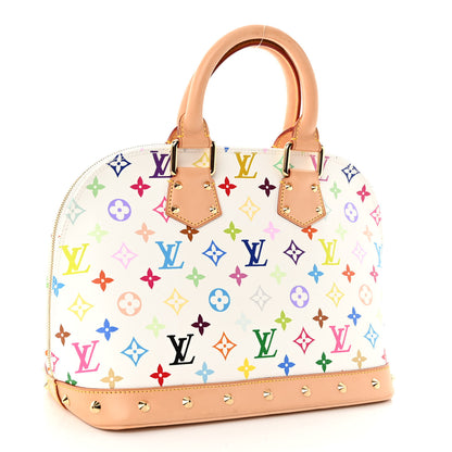 Louis Vuitton Monogram Multicolor Alma White 3 of 9