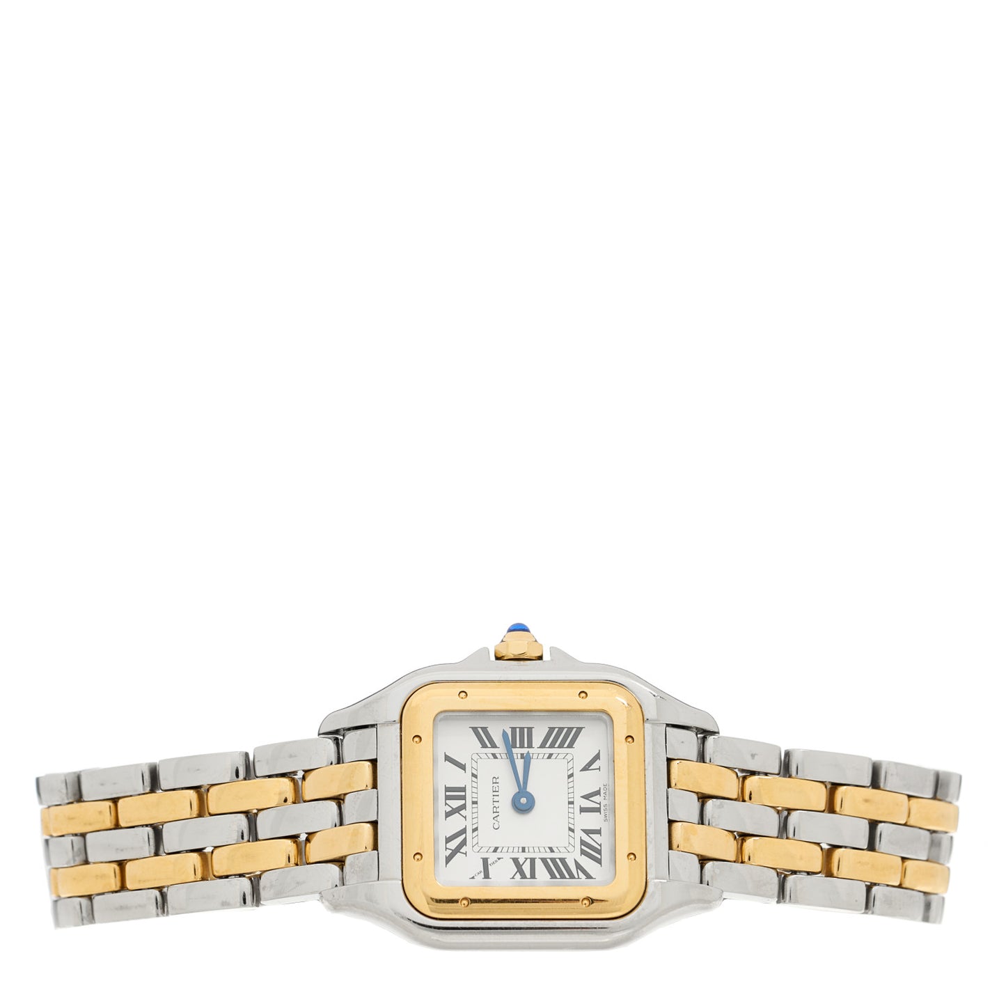 Stainless Steel 18K Yellow Gold 22mm Panthere Quartz Watch