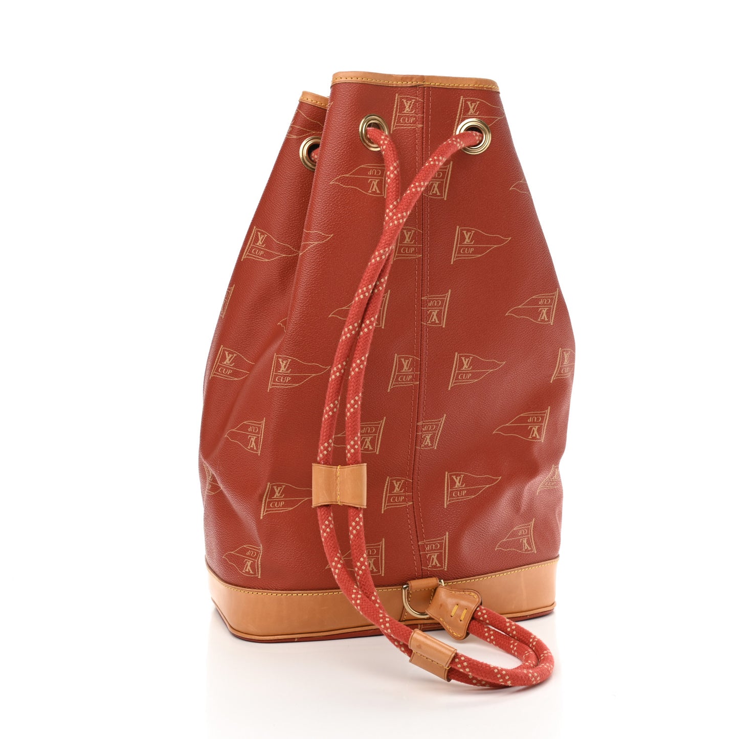 Canvas Americas Cup 1995 Saint Tropez Drawstring Bag Red