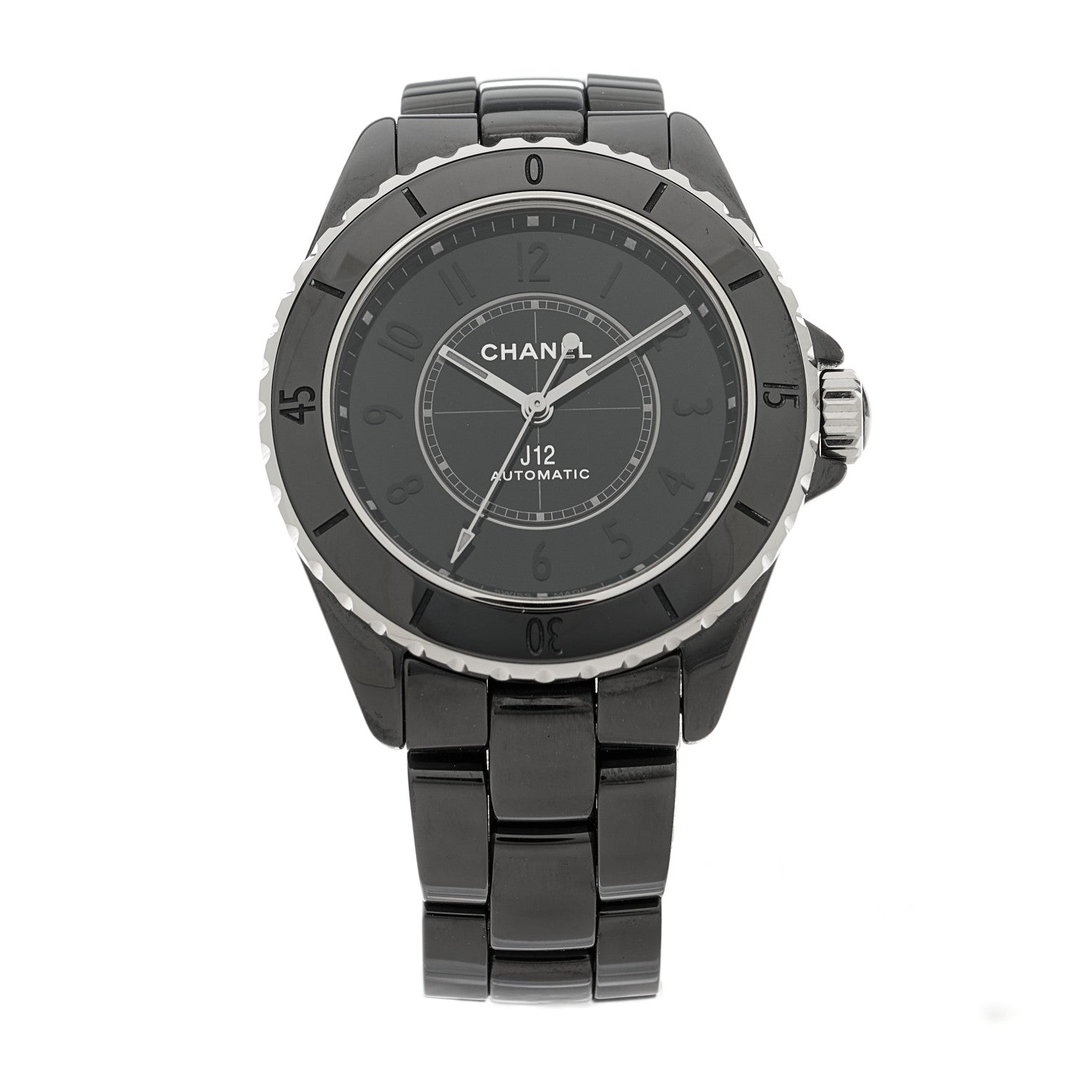 Chanel Stainless Steel Ceramic 38mm J12 Phantom Automatic Watch Black 1 of 5