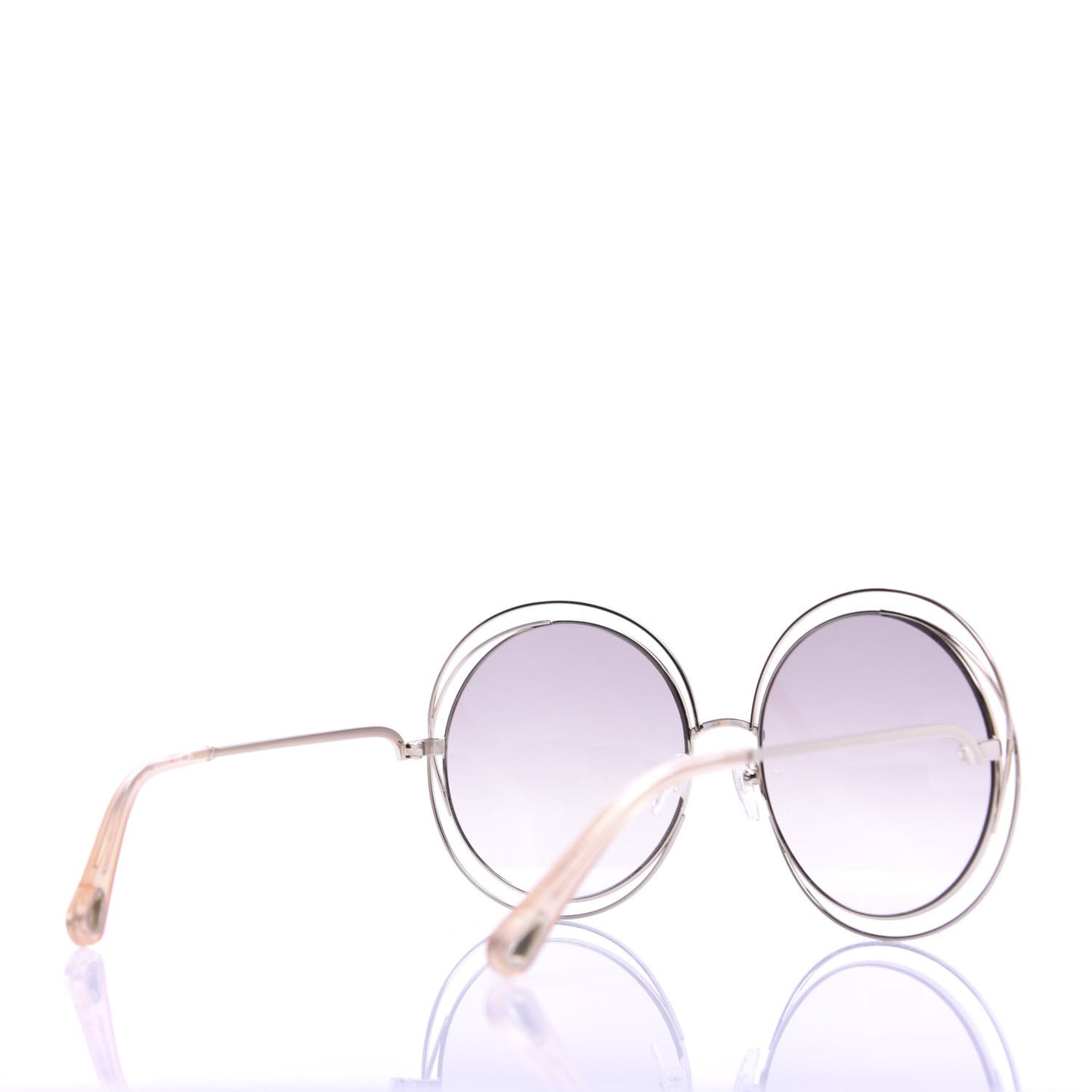 Metal Oversized Round Carlina Oversized Round Sunglasses CE114ST Gold