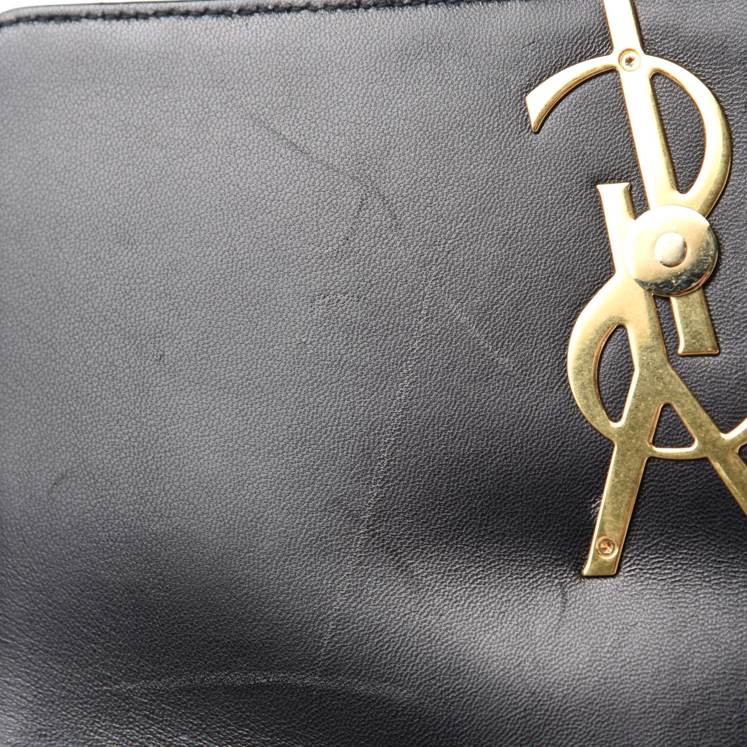Saint Laurent Patent Matelasse Monogram Large Vicky Chain Bag Black 8 of 13