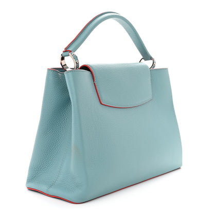 Louis Vuitton Taurillon Capucines GM Ciel Rubis 3 of 14