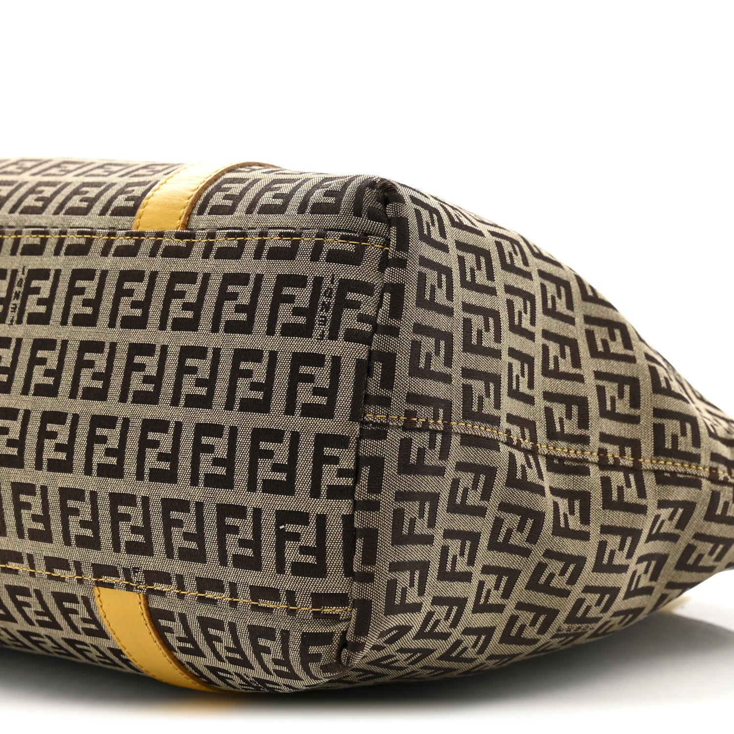 Fendi Zucchino Charm Large Shopper Tote Yellow 1771503 – FASHIONPHILE