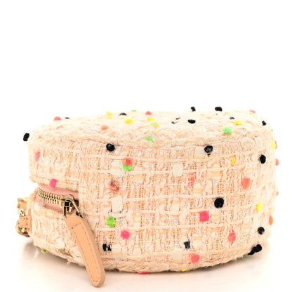 Chanel Candy Cotton Tweed Beach Ball Quilted Round Clutch With Chain Multicolor 4 of 10