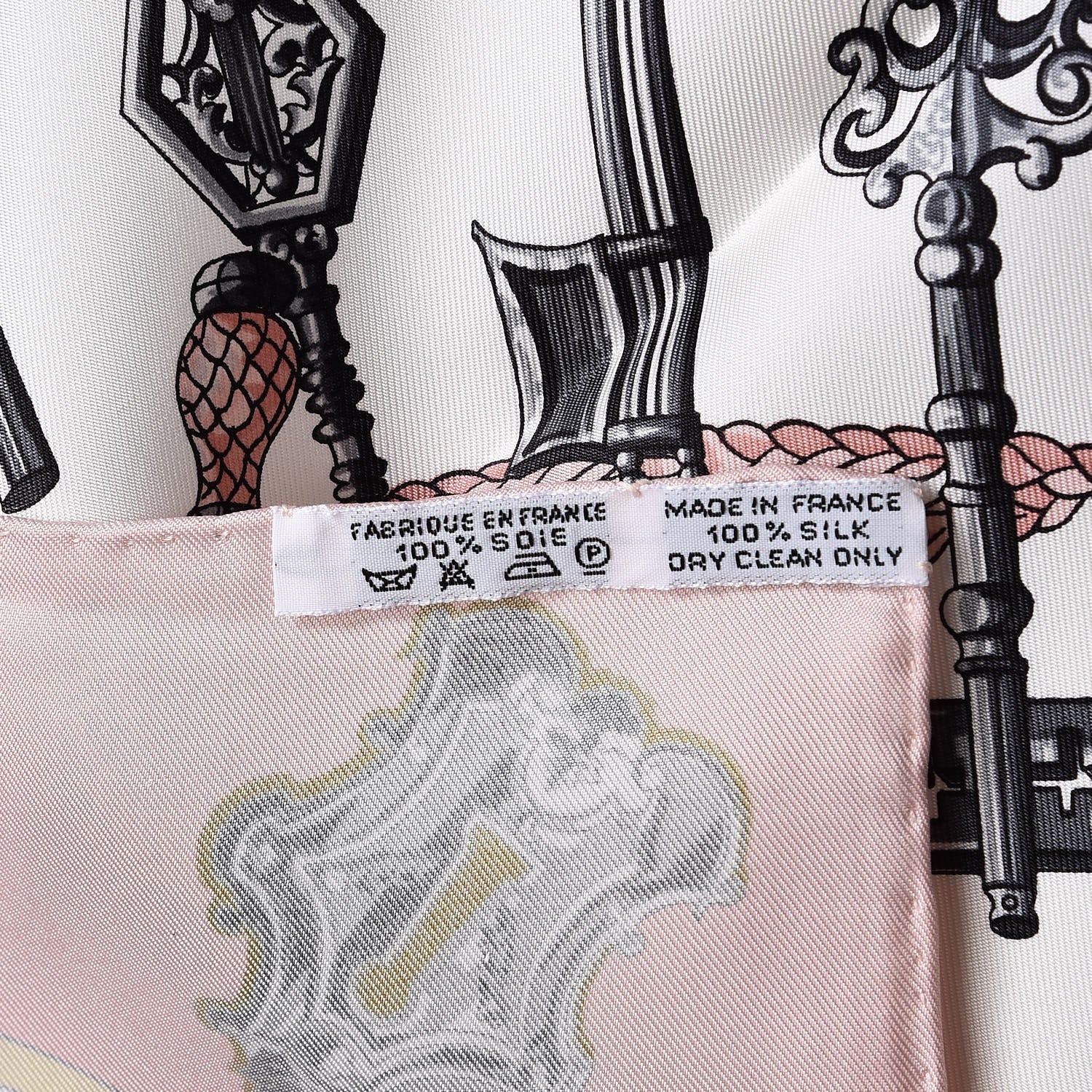 Hermes Silk Les Cles Scarf 90 5 of 5