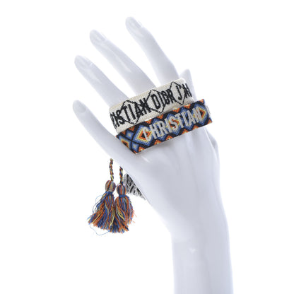 Christian Dior Woven Cotton J'Adior Friendship Bracelet Set White Multicolor 2 of 7