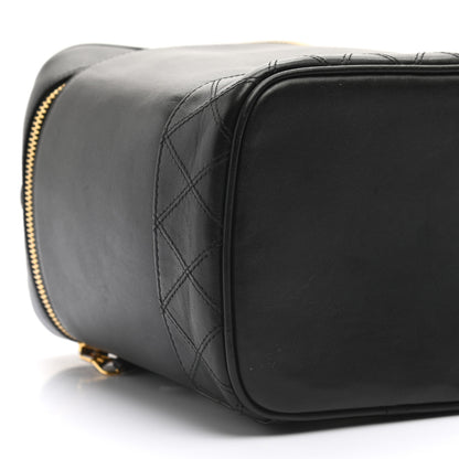 Chanel Lambskin Vanity Cosmetic Bag Black 9 of 10