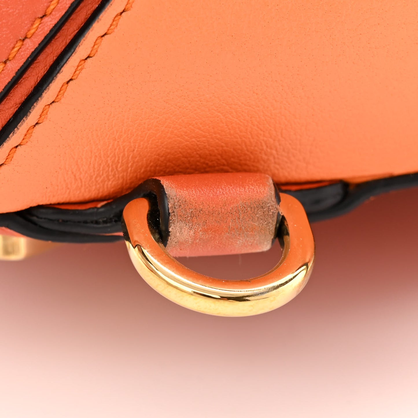 Calfskin Medium Puzzle Bag Orange Multi
