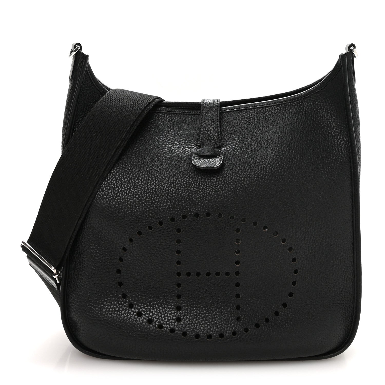 Hermes Taurillon Clemence EVELYNE III Black 1 of 10