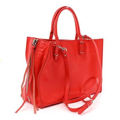 Balenciaga Veau Papier A6 Zip Around Tote Rouge Coquelicot 3 of 15