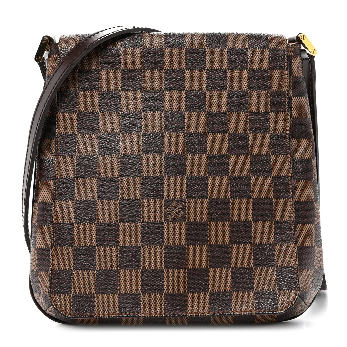 Damier Ebene Musette Salsa Long Strap