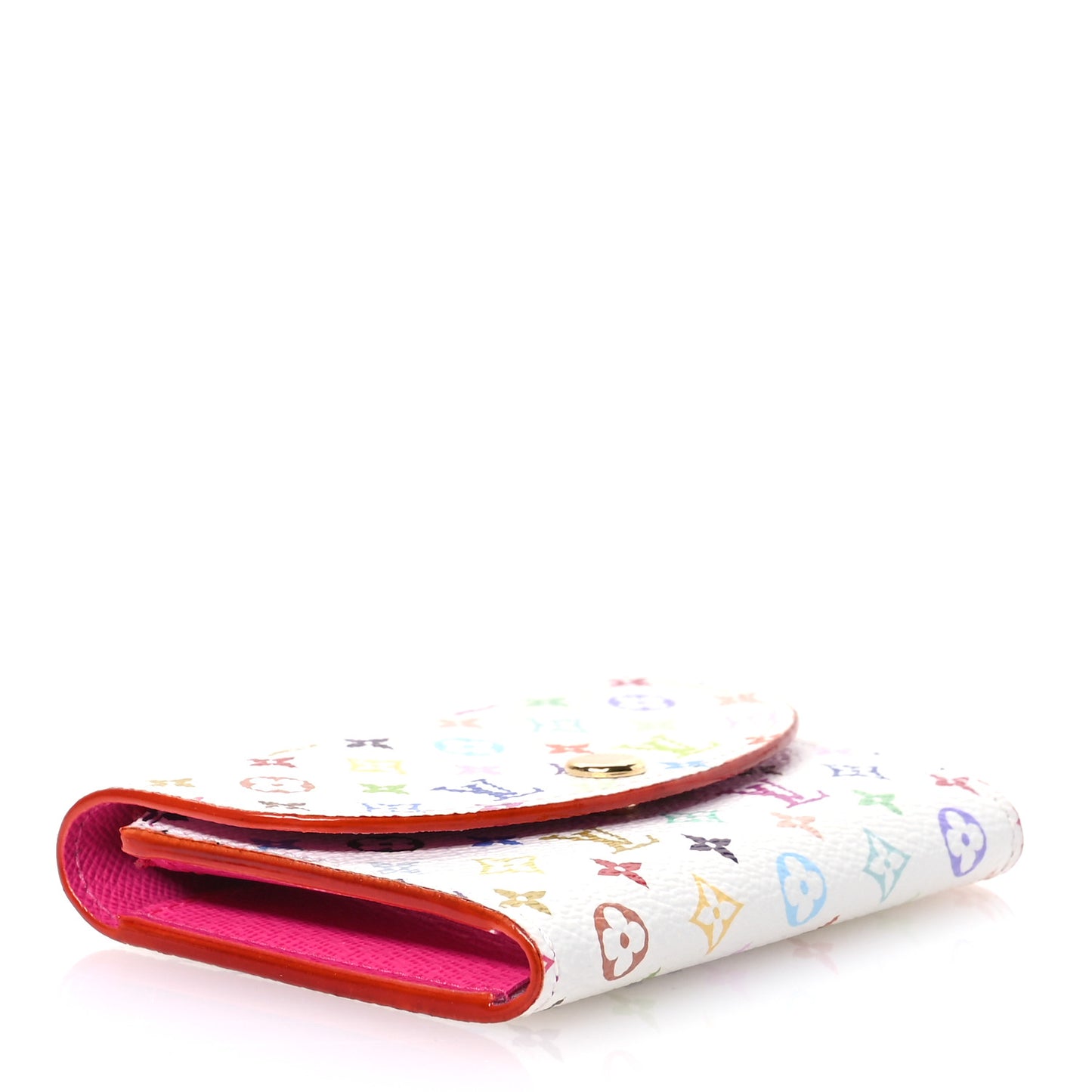 LV X TM Monogram Multicolor Rosalie Coin Purse White Kawaii Pink