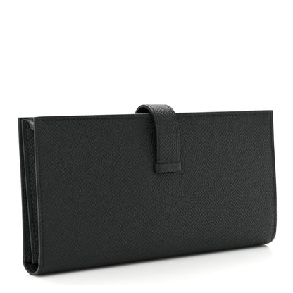 Hermes Epsom Bearn Gusset Wallet Black 3 of 12