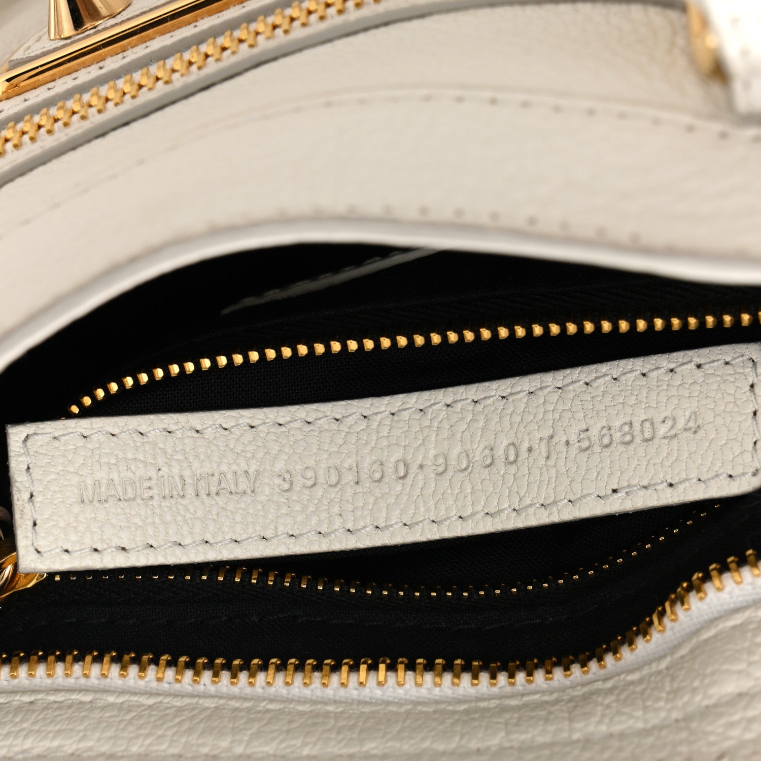 Balenciaga Chevre Gold Metallic Edge Hardware Mini City White 8 of 13