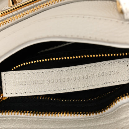Balenciaga Chevre Gold Metallic Edge Hardware Mini City White 8 of 13