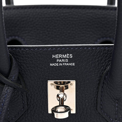 Hermes Togo Birkin 25 Bleu Nuit 6 of 10