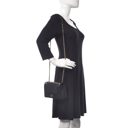 Chanel Grosgrain Satin Quilted Small Vintage Mademoiselle Flap Black 2 of 10