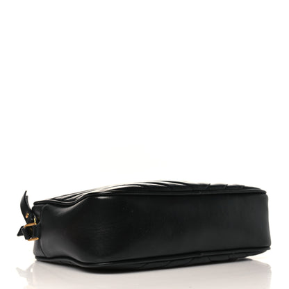 Saint Laurent Calfskin Matelasse Monogram Lou Camera Bag Black 4 of 10